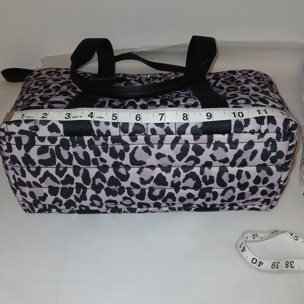 Sold Kate Spade Camden Quilted Nylon Satchel Tote Leopard - Picture 11 of 14